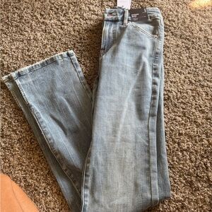 Express Light Blue skyscraper Mid Rise Jeans- Ultra hyper Stretch